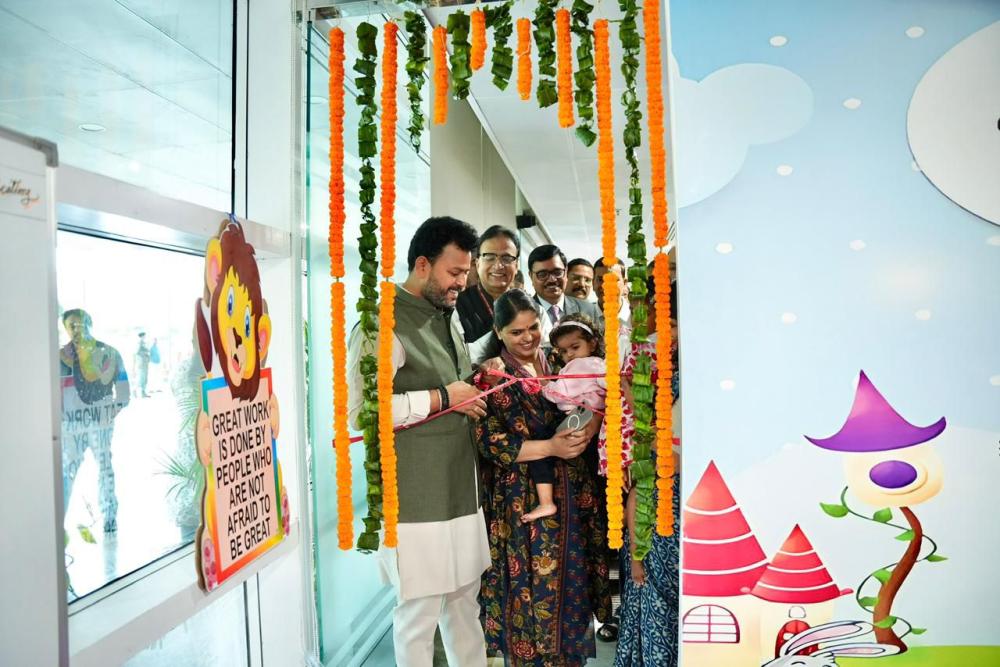 Hon'ble Minister inaugurates creche at office premises, Udaan Bhawan, New Delhi1
